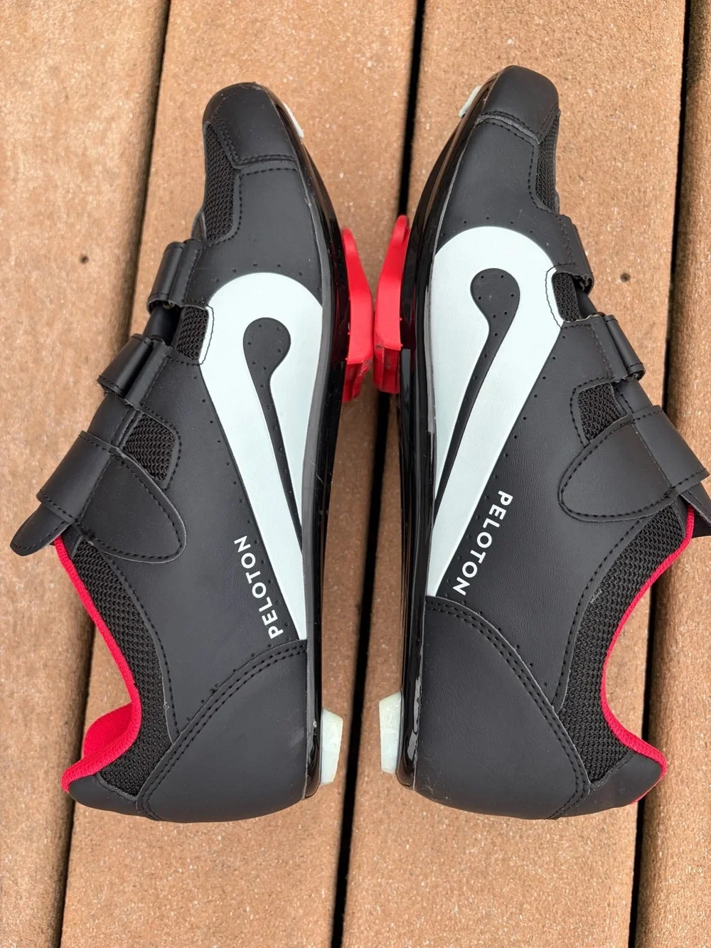 Peloton Indoor Cycling Shoes w/ Cleats Sz 47 (US Men’s 13) Black/ Red Adjustable